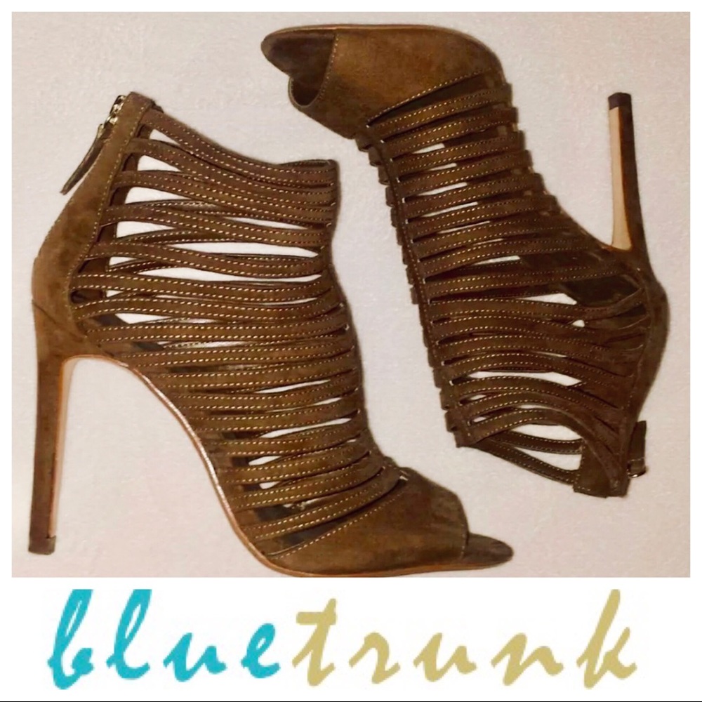 Zara Brown suede sandals